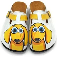 Goby Clogs Schuhe für Damen – Handgefertigte - Mädchen- und Damenschuhe für den Alltag - Farbiger Druck - Bequem & Langlebig - EVA-Sohle – Grundschul-Zeichnungen