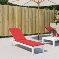 vidaXL Liegestuhl-Auflage Rot (75+105)x50x3 cm , Klassische Sofas Design 2024