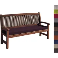 Sunnypillow Bankauflage Stuhlkissen mit abnehmbarem Bezug Bankkissen Bankpolster Polsterauflage Auflage für Gartenbank viele Farben und Größen zur Auswahl (160 x 40 x 5cm, Violett)