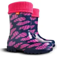 Demar Kinder TWISTER LUX Jungen Mädchen Thermostiefel Gummistiefel gefüttert Größe: 26/27, Herstellerfarbe: Herzen II