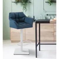 CLP Barhocker Damaso W Stoff blau