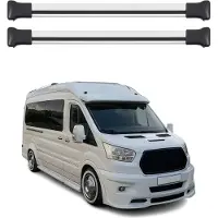 Omtec Dachträger Gepäckträger für Ford Transit 2014-2025 Relingträger Aluminium Silber