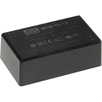 MEAN WELL MPM-45-12 Netzteil & Spannungsumwandler Indoor 45 W Schwarz (MPM-45-12)