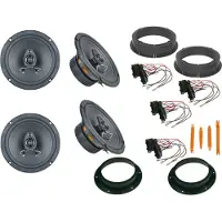 DSX Ground Zero Boxen Set für VW Jetta 1K5 1KM Bj 05-10 Tür vorne hinten Bügel 240W