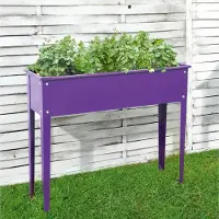 Floraworld Metall-Hochbeet Gr. 2lila glänzend100 x 30 x 80 cm