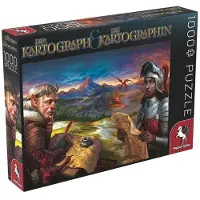 Pegasus Spiele 76009G - Puzzle Motiv Kartograph, 1000 Teile Puzzle (DE-Ausgabe)