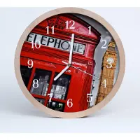 Tulup Holzuhr 20fi cm wanduhr - London