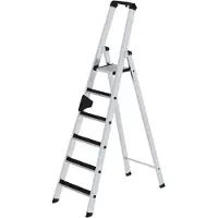 Proregal Stufen-Stehleiter einseitig begehbar mit clip-step 6 Stufen