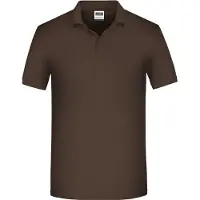 James & nicholson Pflegeleichtes und strapazierfähiges Polo brown, Gr. M