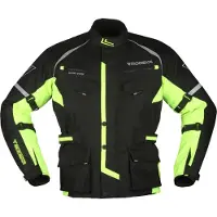 Modeka Tarex Motorrad Textiljacke, schwarz/neon, XL