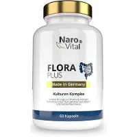 Sonstiges NaroVital Flora Plus | 60 Kapseln | 23 Bakterienstämme | mit Akazienfaser | magensaftresistente Kapseln | vegan