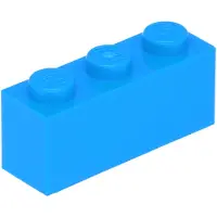 LEGO 100 Stück 3622 Stein Brick 1x3 Part Basic Steine 100 Dunkles Azurblau