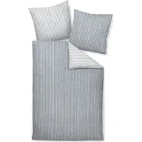 Janine Design Feinbiber-Bettwäsche-Garnitur DAVOS 65170 Farbe grau Größe 135x200+80x80