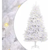 Syfax Künstlicher Weihnachtsbaum Weiß 180 cm PVC und Metall