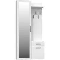Top E Shop Topeshop GAR DUO BIEL, Weiß, 2 Tür(en), Drehtür, 5 Regale, 1 Schublade(n)