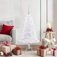 Prolenta Maison Exclusive - Künstlicher Weihnachtsbaum Weiß 120 cm PVC und Stahl