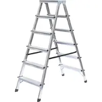 Proregal Haushaltsleiter beidseitig begehbar 2x6 Stufen
