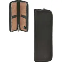 Sonnenleder Schüleretui Stifteetui Federtasche Leder LENZ Stiftetui schwarz 801-384-02