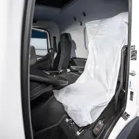 VEPATIM 250x Sitzschoner Einweg-Sitzbezug XL LKW weiß 1400 x 850 mm 13my auf Rolle