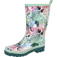 Beck Damen Gummistiefel Regenstiefel Stiefel Spring, Farbe:Grün, Schuhgröße:EUR 39, Artikel:-946 Spring