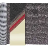 AKO Primaflor Sicherheitsmatte - Braun - 1,20m x 8,50m - Beschichtete PVC-Granulat Sauberlaufmatte - Rutschsicherer Läufer gegen Nässe und Glätte