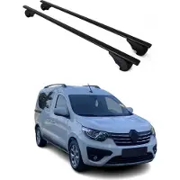 Omtec Dachträger Grundtäger für Renault Express 2021-2025 75kg Metall Schwarz 2 tlg