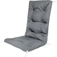 Ferocity Flachs Farbe Hochlehner Auflagen für Stühle 125 x 50 x 8cm Gartenstuhl Sitzpolster Sitzauflagen Outdoor Kissen Palettenauflage Bankauflage Polsterauflage Matratze Gartenpolster Farbe Flachs [146]