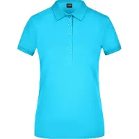 James & nicholson Klassisches Polo in elastischer Piqué-Qualität turquoise, Gr. XL