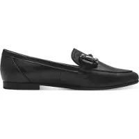 Marco Tozzi Damen Slipper Loafer elegantes Design mit Zierspange 2-24223-44, Größe:38 EU, Farbe:Schwarz