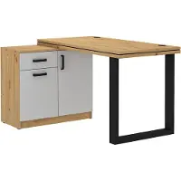 Masseno Schreibtisch MALTESA 138x67x78,1 cm Bürotisch Computertisch, Eiche Artisan