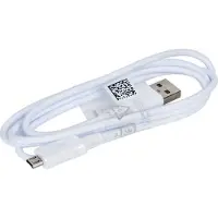 Samsung Original Ladekabel Datenkabel ECB-DU4AWE ca.95cm in Weiss für Galaxy J7 (2017) J730F 2.0 USB Ladegerätkabel Aufladekabel Charge Cable MicroUSB + gratis Emiro Bildschirm Reinigungspad
