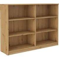 Masseno Kommode MALTESA 160 cm Sideboard für Wohnzimmer Schlafzimmer Modern 160x44x117 cm Eiche Artisan / Eiche Artisan