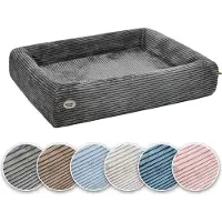Sabro KUDDE Orthopädisches Hundebett – Hochwertiger Cordbezug – Waschbar & Wasserabweisend – Ergonomisch – Premium Haustierzubehör