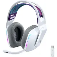 Logitech Over-Ear-Headset, Kabellose Freiheit mit Individuelle RGB-Beleuchtung Modernes Mikrofon mit klarer Stimme Hochwertige PRO-Treiber
