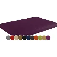 Sunnypillow Palettenkissen für Gartenmöbel - Sitzkissen 120x60x15 cm - Palettenauflage für Palettensofa für Haus und Garten - Palettenpolster, Sitzpolster für Palettenmöbel - Kissen Violett