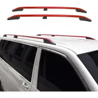 Omac Dachreling Dachgepäckträger für VW Transporter T5 T6 L2 Langer Aluminium Rot
