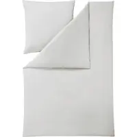 Estella Mako Interlock Jersey Bettwäsche Uni Takoma 155x220 cm + 80x80 cm silber