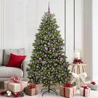 vidaXL "Schlussverkauf" Künstlicher Weihnachtsbaum - Tannenbaum - Kunstbaum moderne - Grün 180 cm PVC und Metall C12965