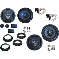 DSX Hifonics Lautsprecher Set für Skoda Yeti 5L Baujahr 2009 - 2017 Tür vorne und hinten 380 Watt