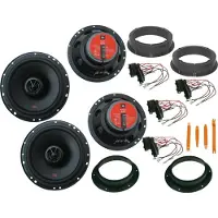 DSX JBL Lautsprecher Set für VW Jetta 1K5 1KM Bj 05-10 Tür vorne hinten Bügel 480 W