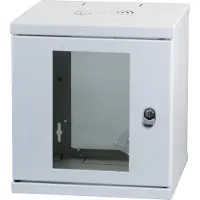 EFB Elektronik 10" Wandgehäuse 9HE Tiefe 300 mm RAL9005 Eigenbelüftetes StahlblechgehäuseFronttuer - Wandgehäuse