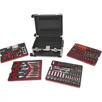 HBM 238-teiliger Werkzeugkoffer, Werkzeug-Trolley mit Carbon-Inlays