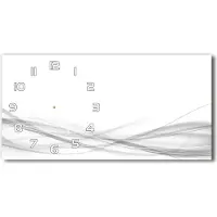 Tulup Dekorative Glas-Hängeuhr Silent Hints Abstrakte Wellen 60x30 cm