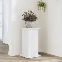 vidaXL "2026 Promotion" Pflanzenständer - Hochbeet - Weiß 33x33x60 cm - Holzwerkstoff - Beete CC31190