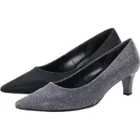 Gabor 91-350 Schuhe Damen Pumps Weite F Effekt Metallic , Schuhgröße:39, Farbe:Schwarz