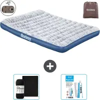 Bestway Luftmatratze - 2-Personen - 152 x 203 x 30 cm - Blau - Inklusive Zubehör