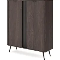 Masseno Kommode NOBILE 113,2 cm Sideboard mit 2 Türen für Wohnzimmer Schlafzimmer Modern 113,2x38x134 cm Eichefarben / Eichefarben