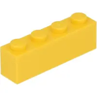 LEGO 50 Stück 3010 Stein Brick 1x4 Part Basic Steine 50 Gelb