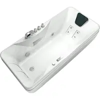 AcquaVapore Whirlpool Vollausstattung Pool Badewanne Wanne W49H-TH-PR 170x80cm mit Heizung