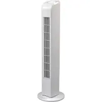 JUNG TVE21 Turmventilator Weiß 76cm – Leiser Standlüfter, Energiesparend A+, 75° Oszillation, Max 48dB, Kindersicher – Effizienter Säulenventilator